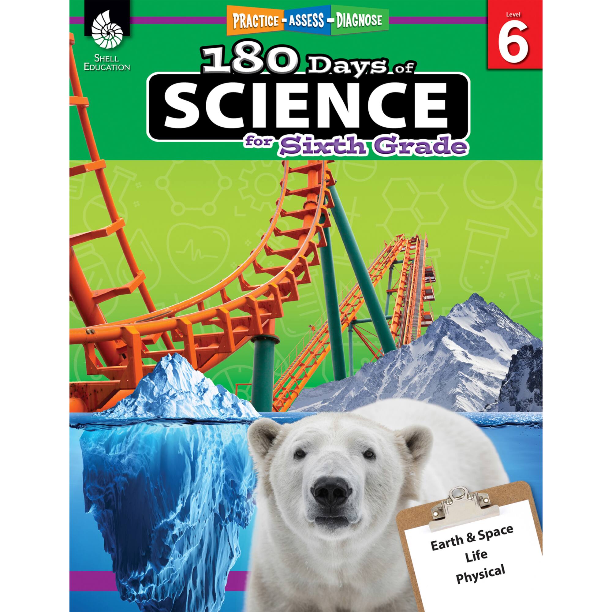 Shell Education 180 Days of Science, 6th Grade
